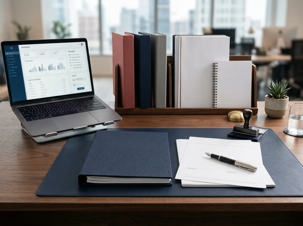 Company secretarial services workspace